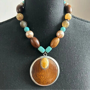 Chico’s Medallion Statement Necklace